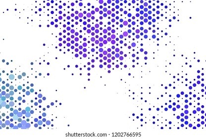 Light Multicolor, Rainbow vector layout with circle spots. Illustration with set of shining colorful abstract circles. Pattern for ads, booklets.