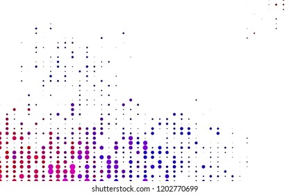Light Multicolor, Rainbow vector layout with circle shapes. Blurred bubbles on abstract background with colorful gradient. Template for your brand book.