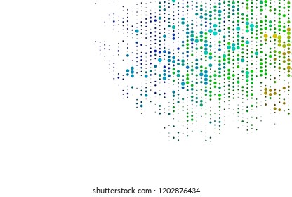 Light Multicolor, Rainbow vector layout with circle shapes. Blurred bubbles on abstract background with colorful gradient. Pattern for ads, booklets.