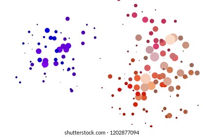 Light Multicolor, Rainbow vector layout with circle spots. Blurred bubbles on abstract backdrop with colorful gradient. Pattern for beautiful websites.