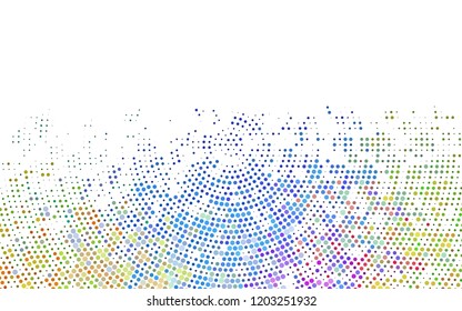 Light Multicolor, Rainbow vector layout with circle shapes. Modern abstract illustration with colorful water drops. Pattern for beautiful websites.