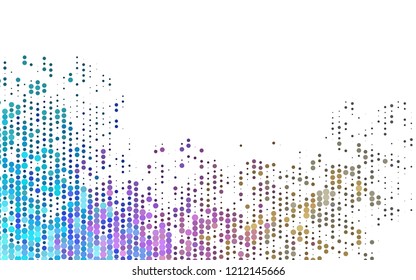 Light Multicolor, Rainbow vector layout with circle shapes. Blurred decorative design in abstract style with bubbles. Pattern for ads, booklets.