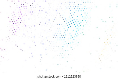 Light Multicolor, Rainbow vector  layout with circle shapes. Blurred bubbles on abstract background with colorful gradient. New design for ad, poster, banner of your website.