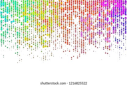 Light Multicolor, Rainbow vector layout with circle shapes. Blurred decorative design in abstract style with bubbles. Design for business adverts.