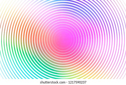 Light Multicolor, Rainbow vector layout with circle shapes. Glitter abstract illustration with blurred drops of rain. Design for posters, banners.