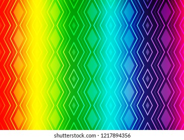 Light Multicolor, Rainbow vector layout with lines, rectangle. Modern geometric abstract illustration with lines, squares. Pattern for business booklets, leaflets.