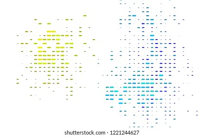 light Multicolor, Rainbow vector layout with flat lines. Decorative shining illustration with lines on abstract template. The template can be used as a background.