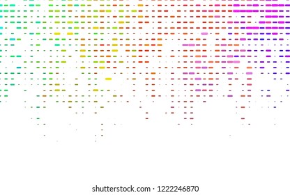 Light Multicolor, Rainbow vector layout with flat short horizontal lines. Modern geometrical abstract illustration with staves. The template can be used as a background.