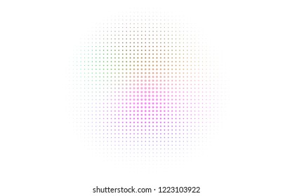 Light Multicolor, Rainbow vector layout with circle shapes. Blurred bubbles on abstract background with colorful gradient. Pattern for ads, leaflets.