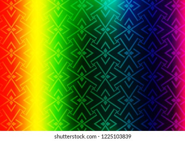 Light Multicolor, Rainbow vector layout with flat lines. Shining illustration with lines on abstract template. Pattern for websites, landing pages.