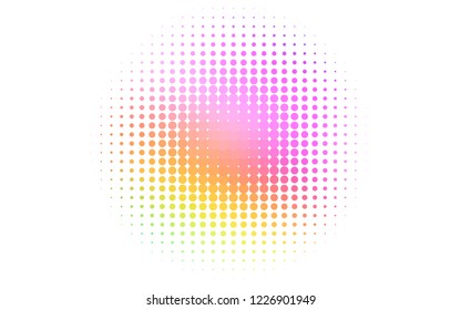 Light Multicolor, Rainbow vector layout with circle shapes. Illustration with set of shining colorful abstract circles. Pattern for beautiful websites.