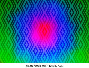 Light Multicolor, Rainbow vector layout with lines, rectangle. Shining colorful illustration with lines, rectangles. Smart design for your business advert.