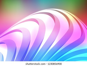 Light Multicolor, Rainbow vector layout with flat lines. Blurred decorative design in simple style with lines. The pattern can be used for busines ad, booklets, leaflets