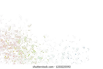 Light Multicolor, Rainbow vector layout with circle shapes. Beautiful colored illustration with blurred circles in nature style. Design for posters, banners.