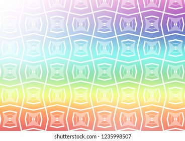 Light Multicolor, Rainbow vector layout with flat lines. Shining colored illustration with narrow lines. Best design for your ad, poster, banner.