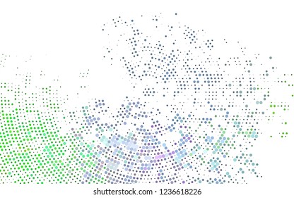 Light Multicolor, Rainbow vector layout with circle shapes. Beautiful colored illustration with blurred circles in nature style. Design for posters, banners.