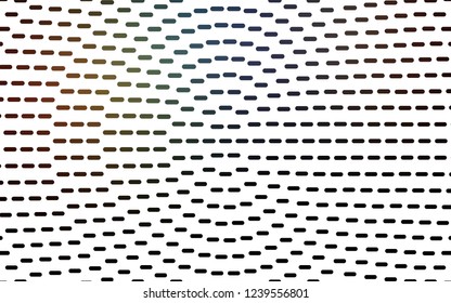 Light Multicolor, Rainbow vector layout with flat lines. Modern geometrical abstract illustration with staves. Pattern for business booklets, leaflets.