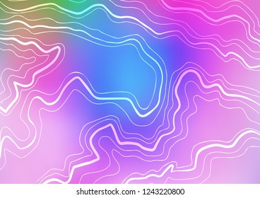 Light Multicolor, Rainbow vector layout with flat lines. Glitter abstract illustration with colored sticks. The pattern can be used for websites.