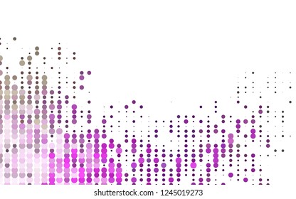 Light Multicolor, Rainbow vector layout with circle shapes. Abstract illustration with colored bubbles in nature style. Pattern of water, rain drops.