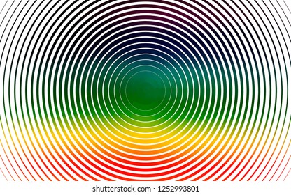 Light Multicolor, Rainbow vector layout with circle shapes. Blurred bubbles on abstract background with colorful gradient. Design for posters, banners.