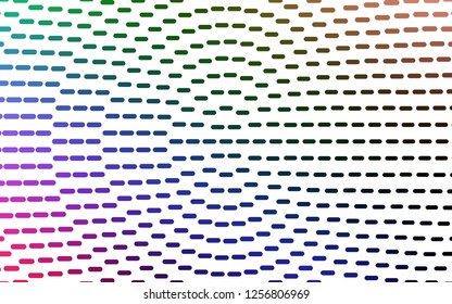 Light Multicolor, Rainbow vector layout with flat lines. Modern geometrical abstract illustration with staves. Pattern for websites, landing pages.