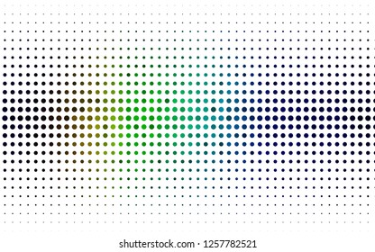 Light Multicolor, Rainbow vector layout with circle shapes. Blurred bubbles on abstract background with colorful gradient. Pattern of water, rain drops.