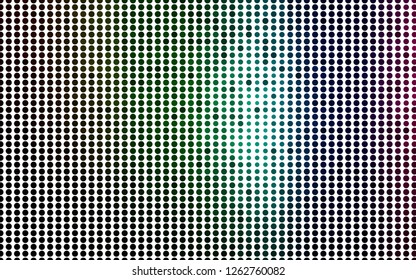 Light Multicolor, Rainbow vector layout with circle shapes. Abstract illustration with colored bubbles in nature style. Pattern of water, rain drops.