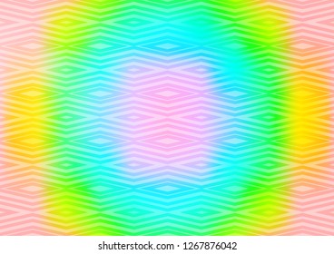 Light Multicolor, Rainbow vector layout with lines, rectangle. Modern geometric abstract illustration with lines, squares. Backdrop for TV commercials.