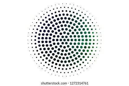 Light Multicolor, Rainbow vector layout with hexagonal shapes. Illustration of colored hexagons on white surface. Beautiful design for your business advert.