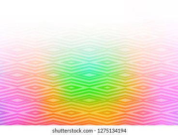 Light Multicolor, Rainbow vector layout with lines, rectangle. Modern geometric abstract illustration with lines, squares. Pattern for ads, posters, banners.