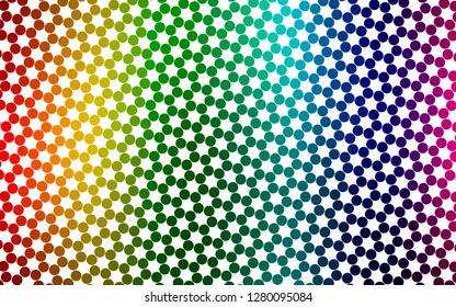 Light Multicolor, Rainbow vector layout with circle shapes. Blurred decorative design in abstract style with bubbles. Pattern for beautiful websites.
