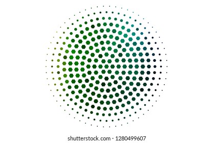 Light Multicolor, Rainbow vector layout with hexagonal shapes. Design in abstract style with hexagons. Pattern can be used for landing pages.