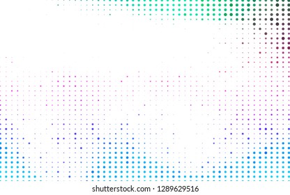 Light Multicolor, Rainbow vector layout with circle shapes. Glitter abstract illustration with blurred drops of rain. Design for posters, banners.
