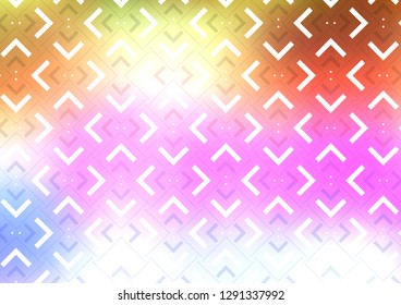 Light Multicolor, Rainbow vector layout with flat lines. Blurred decorative design in simple style with lines. The pattern can be used as ads, poster, banner for commercial.