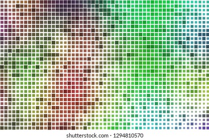 Light Multicolor, Rainbow vector layout with lines, rectangles. Beautiful illustration with rectangles and squares. The template can be used as a background.