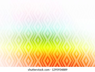 Light Multicolor, Rainbow vector layout with lines, rectangle. Colorful illustration with lines, cubes on abstract template. Smart design for your business advert.