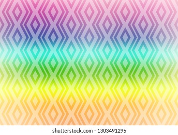Light Multicolor, Rainbow vector layout with lines, rectangle. Shining colorful illustration with lines, rectangles. Pattern for business booklets, leaflets.