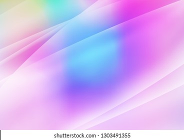 Light Multicolor, Rainbow vector layout with flat lines. Modern geometrical abstract illustration with staves. The pattern can be used for busines ad, booklets, leaflets