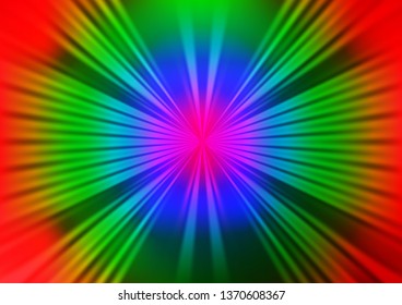 Light Multicolor, Rainbow vector layout with flat lines. Decorative shining illustration with lines on abstract template. Pattern for websites, landing pages.