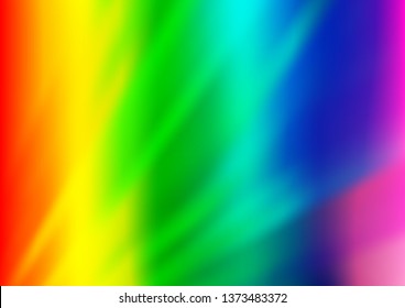 Light Multicolor, Rainbow vector layout with flat lines. Glitter abstract illustration with colored sticks. Best design for your ad, poster, banner.