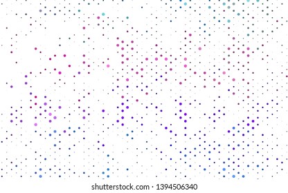 Light Multicolor, Rainbow vector layout with circle shapes. Abstract illustration with colored bubbles in nature style. Design for posters, banners.