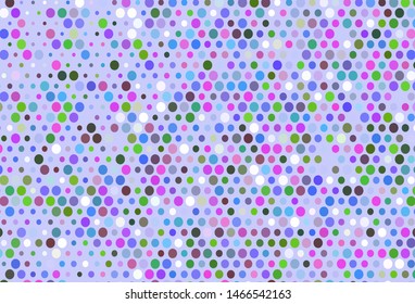 Light Multicolor, Rainbow vector layout with circle shapes. Blurred bubbles on abstract background with colorful gradient. Template for your brand book.