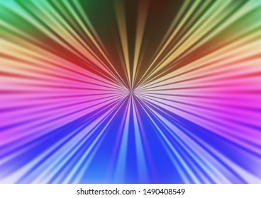 Light Multicolor, Rainbow vector layout with flat lines. Decorative shining illustration with lines on abstract template. Smart design for your business advert.