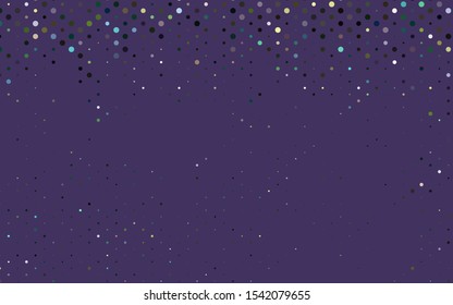 Light Multicolor, Rainbow vector layout with circle shapes. Blurred bubbles on abstract background with colorful gradient. Design for posters, banners.