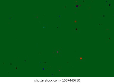 Light Multicolor, Rainbow vector layout with circle shapes. Blurred bubbles on abstract background with colorful gradient. Design for business adverts.