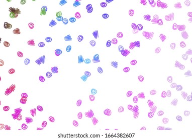 Light Multicolor, Rainbow vector layout with circle shapes. Modern abstract illustration with colorful water drops. Completely new template for your brand book.