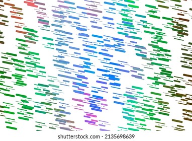 Light Multicolor, Rainbow vector layout with flat lines. Modern geometrical abstract illustration with staves. Backdrop for TV commercials.