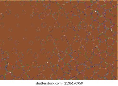 Light multicolor, rainbow vector layout with circle shapes. Blurred decorative design in abstract style with bubbles. Template for your brand book.