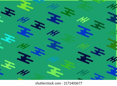 Light Multicolor, Rainbow vector layout with flat lines. Blurred decorative design in simple style with lines. Best design for your ad, poster, banner.