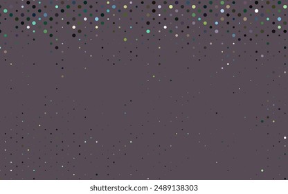 Light Multicolor, Rainbow vector layout with circle shapes. Blurred bubbles on abstract background with colorful gradient. Design for posters, banners.